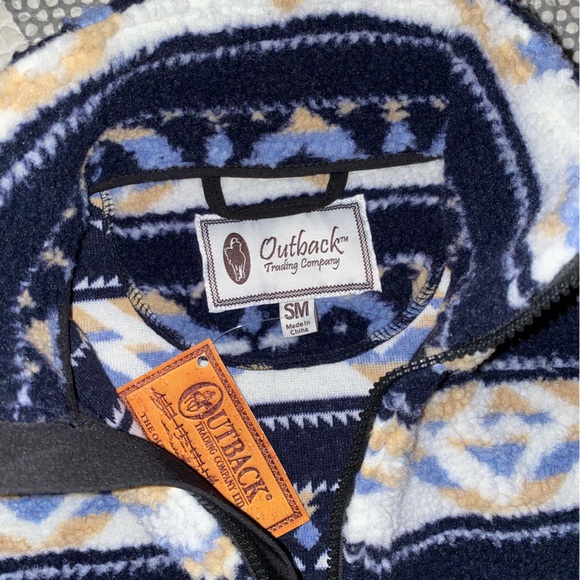 OUTBACK TRADING Women Jade Zip Up Blue Shirt Jacket Size SM - Picture 10 of 12